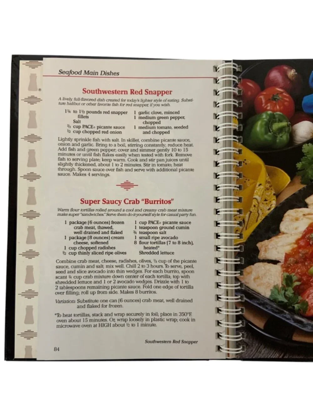 Pace Picante Sauce 40th Anniversary Recipe Collection Cookbook Tex-Mex 1987